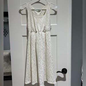 Maurices off white/cream lace crochet dress size medium
